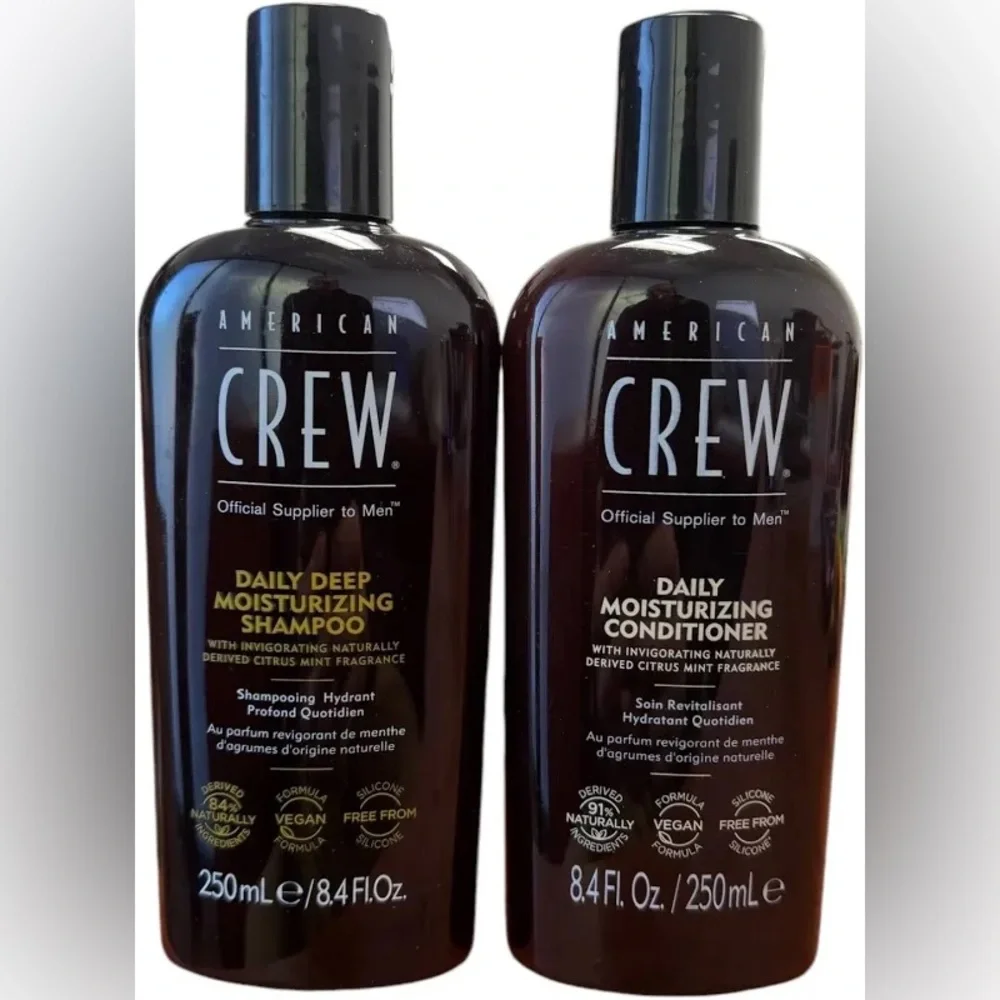 American Crew Men's Daily Moisturizing Shampoo & Conditioner 8.4fl oz Each
